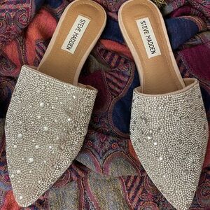 Steve Madden Rhinestone Mules